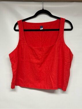 Old Navy Bright Red Sleeveless Tank Top
